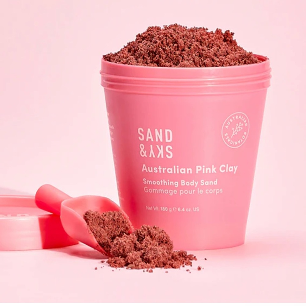 Sand & Sky Australian Pink Clay Smoothing Body Sand NIB